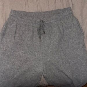 H&M Gray Sweatpants Tapered Cotton-Blend Joggers